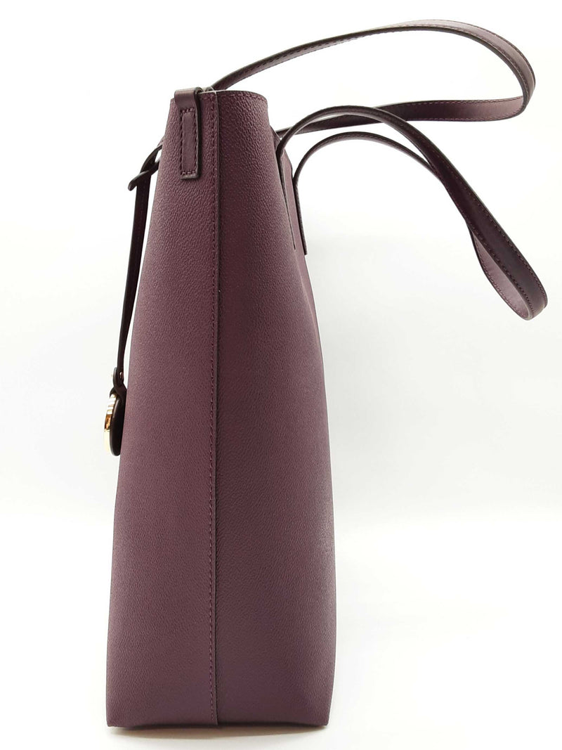 Michael Kors Hayley Purple Leather Large Tote Bag Do1125wxde