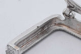 Lab Grown Diamond 14k White Gold Smart Watch Case Cover 33.6 Grams Eb0226lexzsa