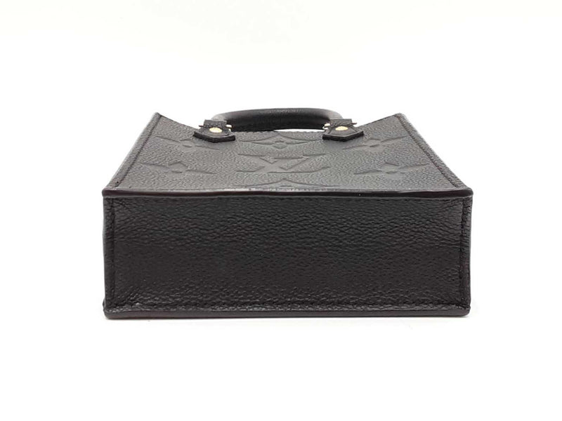 Louis Vuitton Petit Sac Plat In Balck Monogram Empreinte Leather Fw0425rxzdu