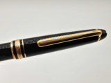 Montblanc Meisterstuck Black Gold Colored Ballpoint Twist Pen Do0125lwxde