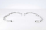 0.40 Cttw Diamond & 14k White Gold Inside Out Hoop Earrings 6.6 Gramsfw0826przdu