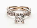 3.00 Cttw Diamond 14k White Gold 3.46g Solitaire Ring Size 6 Dolrxzxmia