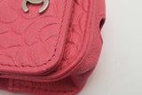 Chanel Camellia Embossed Pink Leather Airpod Pro Case With Chain Eb0626lrxsa
