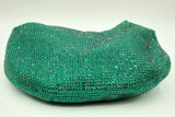 Bottega Veneta Crystal Embellished Green Satin Mini Hotfix Jodie Eb0724exzdu