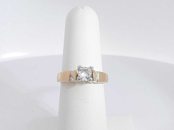 0.62 Cttw Diamond 14k Yellow Gold Ring 5.6 Grams Size 6.5 Aa0525czxsa