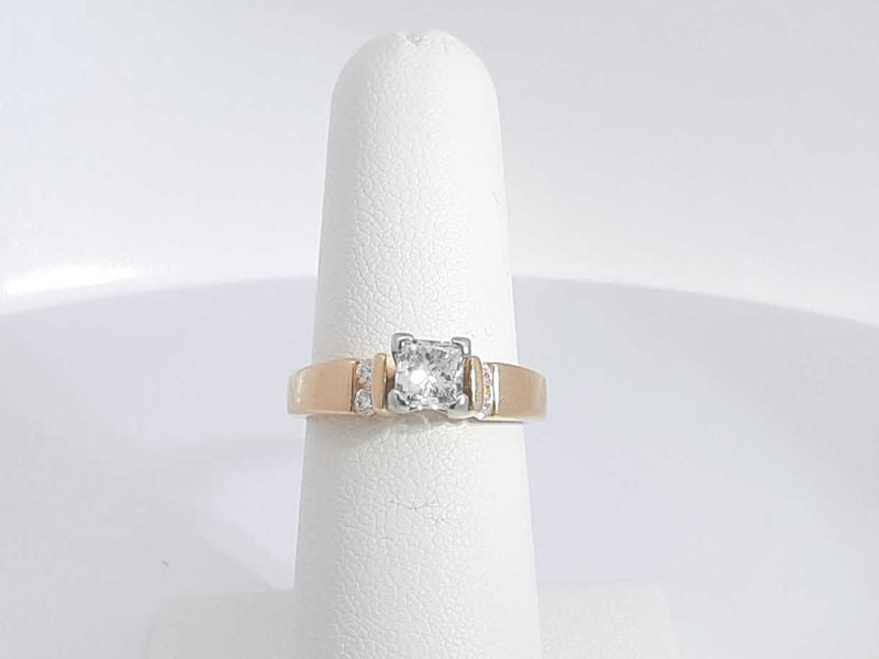0.62 Cttw Diamond 14k Yellow Gold Ring 5.6 Grams Size 6.5 Aa0525czxsa