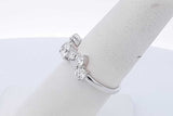 1.13cttw Lab Grown Diamond Ring 14k White Gold 3.06 Grams Size 6.75 Eb0726icrde