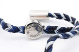Louis Vuitton Braided Leather Friendship Charm Bracelet Eb0526exsa