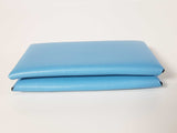 Hermes Calvi Celeste Blue Epsom Snap Card Holder Do0925oxzde