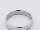 14k White Gold Wedding Band 9.7 Grams Size 14 Eb1125prxsa