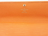 Louis Vuitton Epi Long Snap Orange Wallet Sd0726oordu