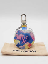 Louis Vuitton Earphone Case In Multicolor Watercolor Coated Canvas Fw0626crdu