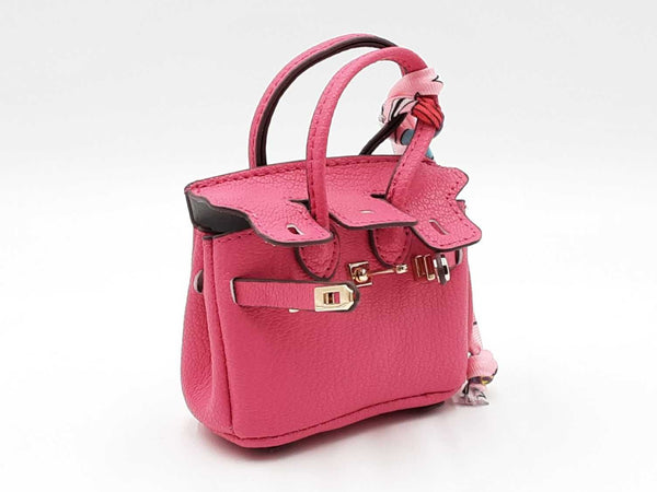 Mini Exquisite Bag Charm In Fucshia Fw0825idu