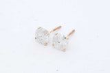 3.0cttw Diamond Stud Screwback Earrings In 18k Yellow Gold 2 Grams Eb0126lrxzde
