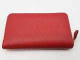 Coach Red Leather Id Zipper Wallet Do0825oxde