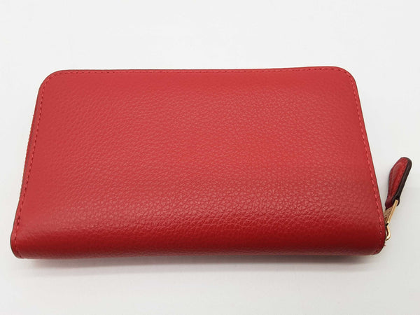 Coach Red Leather Id Zipper Wallet Do0825oxde