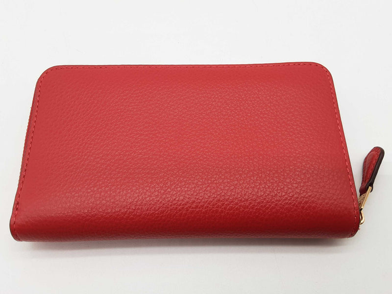 Coach Red Leather Id Zipper Wallet Do0825oxde