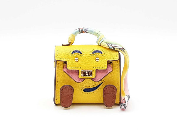 Mini Plaything Bag Charm In Yellow Fw0725cdu