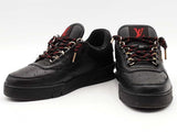 Louis Vuitton Calfskin Leather Eyelet Trim Trainer Lv Size 5 Black Aa0926lrzsa