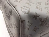 Louis Vuitton Monogram Shadow Keepall Bandoulière 50 In Anthracite Gray Leather Fw0826lzxzdu