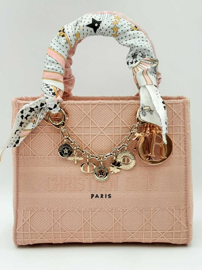 Christian Dior Lady Dior D-lite Top Handle Bag In Pink Eb0924ooxzdu