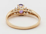 Amethyst 10k Yellow Gold 1.5g Ring Size 6.25 Do0626lxzde
