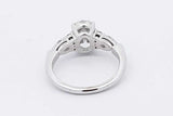 2.8cttw Lab Grown Diamond Ring In 14k White Gold 4.3 Grams Size 7 Eb0526cxzsa