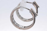 1.12cttw Lab Grown Diamond Hoop Earrings In Sterling Silver 6.4 Grams Eb0326sxdu