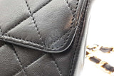 Chanel Mini Quilted Black Leather Crossbody Bag Eb0526lorxde