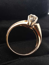 0.50 Cttw Diamond & 14k Yellow Gold Bypass Ring 4.6 Grams Size 6 Fw0926wrxdu