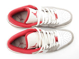 Nike Air Jordan 1 Low Se Sneakers - White, Light Smoke Grey, Gym Red Size 7.5 Fw0526wzdu
