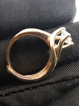 0.88 Cttw Diamond & 14k Yellow Gold Bypass Ring 4.3 Grams Size 3.25 Fw0526oxzdu