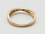 0.42 Cttw Natural Diamonds 14k Yellow Gold 1.8g Ring Size 7.25 Do0726lixde