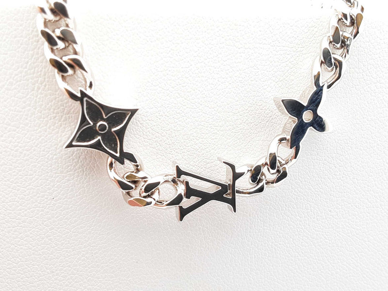 Louis Vuitton Monogram Row Silver-tone Bracelet 7 Inch Fw0925lordu