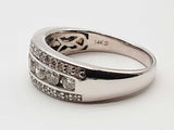 1.02 Cttw Natural Diamonds 14k White Gold 5.3g Ring Size 9.25 Do0626rxzde