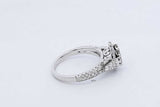 0.6cttw Diamond Ring In 14k White Gold 3.6 Grams Size 4.75 Eb0626prxdu