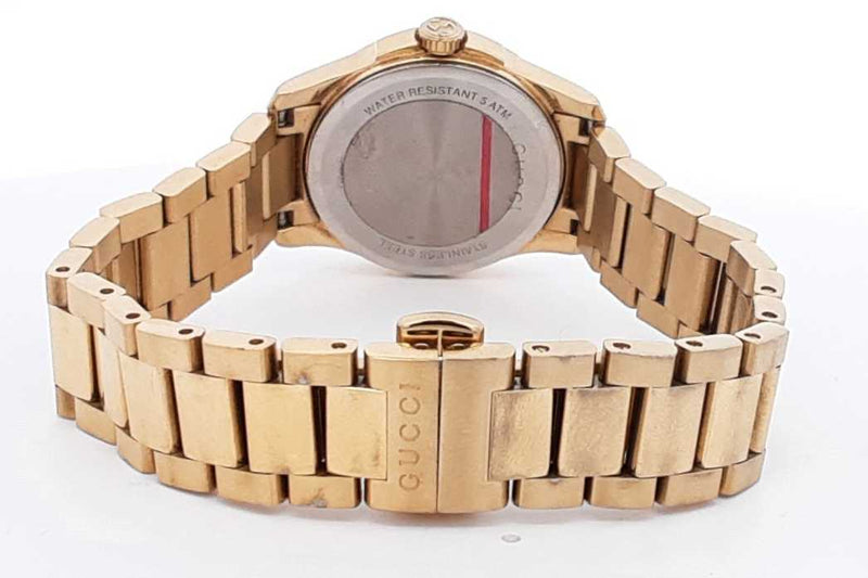 Gucci G- Timeless Gold Tone Stainless Steel Watch 27mm Eb0824oxzsa