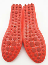 Louis Vuitton Red Orange Patent Leather Flats Size Eu 39.5 Do0925oxzde