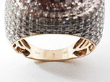 3.28 Cttw Diamond &14k Yellow Gold Pavé Dome Ring 12 Grams Size 9.5 Fw0925icrdu