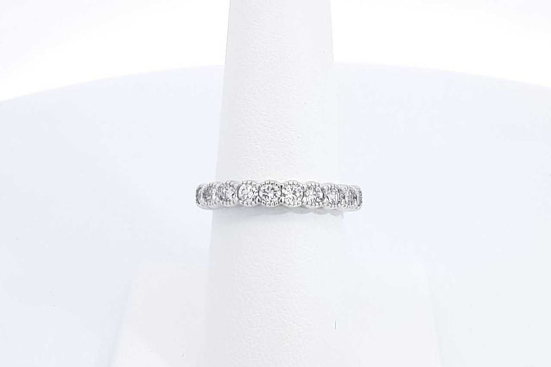 0.7ctw Lab Grown Diamond Ring In 925 Sterling Silver 2.9 Grams Size 7 Eb1124epdu