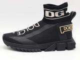 Dolce & Gabbana Sorrento Logo Sock Sneakers Black Size 8 Aa0126lcrsa