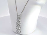 2.10 Cttw Diamond 14k White Gold 6 Grams Pendant Chain 16 In Aa0925pzxsa