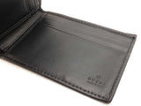 Gucci Kingsnake Print Bifold Wallet In Black & Grey Gg Supreme Coated Canvas Fw0726ezdu