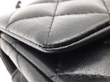 Chanel Quilted Black Leather Mini Flap Bag Eb0626oixzde