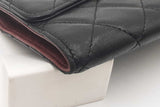 Chanel Quilted Black Lambskin Flap Wallet Eb0526irxdu