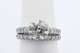 2.32cttw Diamond Ring In 10k White Gold Ring 5.1 Grams Size 6.5 Eb0826lxxzde