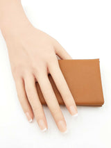 Hermes Calvi Duo Card Case In Gold Epsom Leather Fw0526wzxdu