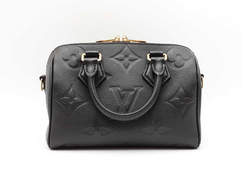 Louis Vuitton Speedy Bandoulière 20 In Black Monogram Empreinte Leather Fw0325ixzdu