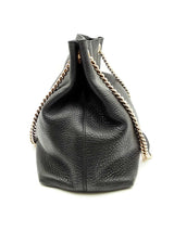 Gucci Gg Soho Black Pebbled Leather Chain Shoulder Bag Fw1124wxzdu