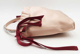 Jimmy Choo Satin Drawstring Mini Cystal Embellished Top Handle Bag Eb0426lrxsa